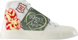 Kenzo Sneakers, female, Multicolor, Size: 10 US Hoshi High Top Vulcanized Sneakers