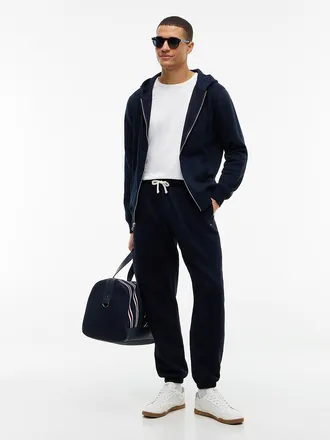Tommy Hilfiger Mens Solid Fleece Jogger - Navy - XXL