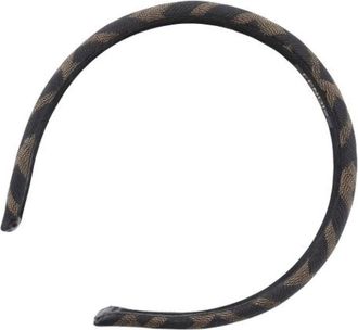 Fendi Pre-owned Accessories, female, Brown, Size: ONE SIZE Pre-owned Canvas Hair Accessory