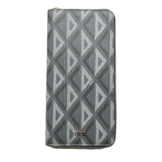 Dior Gray Coated Canvas Leather Long Wallet (Bi-Fold) (Pre-Owned)