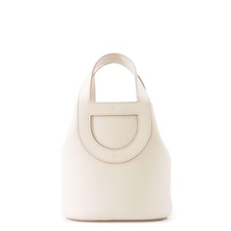 Herm&egrave;s Beige Light Beige Taurillon Clemence Leather Swift Leather Tote Bag (Pre-Owned)