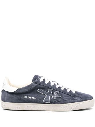 Premiata Blue Logo Steven Sneakers