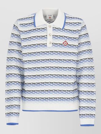 Casablanca cotton short-sleeve polo shirt