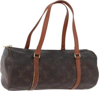 Louis Vuitton Pre-owned Papillon 30 Hand Bag - Dames - Vintage Schoudertas - Bruin - ONE Size - Leer - Vintage
