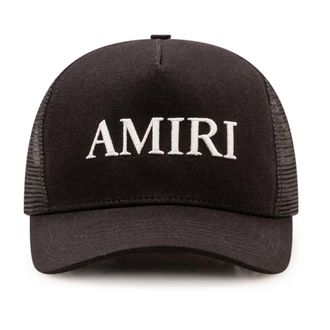 Amiri Core Logo Trucker Hat - Heren - Petten - Zwart - ONE Size - Katoen - Accessoires