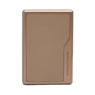 Piquadro Accessoires, Dames, Bruin, ONE Size, Leer, Mag Safe Kaarthouder van Metaal & Leer met RFID-bescherming