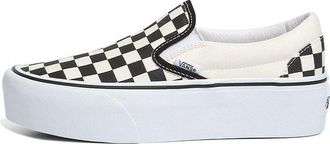 Vans Classic Slip-On Stackform Checkerboard - Black White VN0A7Q5RTYQ