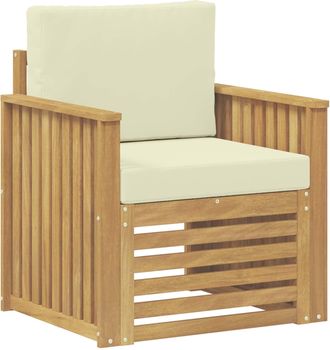 vidaXL Conjunto De Sof&aacute;s De Exterior Poli&eacute;ster Blanco Vidaxl