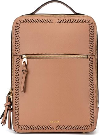 Calpak Kaya Faux Leather Laptop Backpack in Caramel at Nordstrom