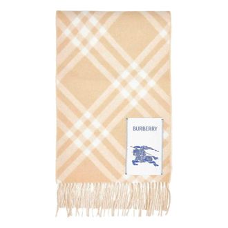 Burberry (WMNS) Burberry Check Cashmere Scarf Beige 8115258