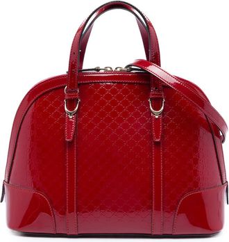 Gucci Pre-owned Gucci Small Microguccissima Patent Nice Dome Satchel Ladies W5X1ZXBOK2F800O8
