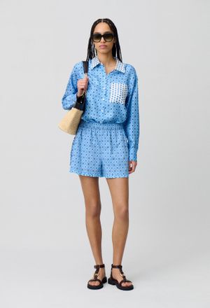 Claudie Pierlot Short fluide imprim&eacute;