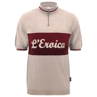 Santini Eroica Vino Wool Jersey Velotrikot f&uuml;r Herren | rosa