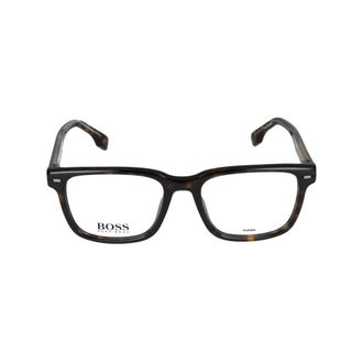 HUGO BOSS Hugo, Glasses, male, Brown, Size: 52 MM Rectangular Optical Frame