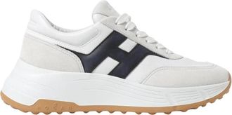 Hogan Maxi H222 Platform Sneakers - Dames - Sneakers - Wit - 37 EU - Leer - Schoenen