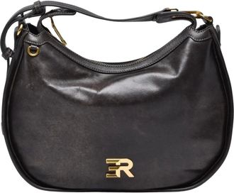 Ermanno Scervino Tassen, Dames, Bruin, ONE Size, Leer, Angelica Schoudertas