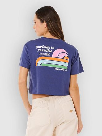Rip Curl Surf Side Cropped Camiseta azul