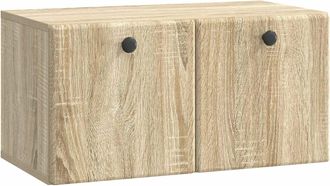vidaXL Mueble De Tv De Pared 59,5 X 31 X 30 Cm Roble Sonoma Vidaxl
