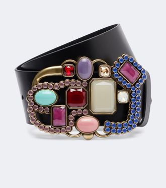 Isabel Marant Nedia embellished leather belt