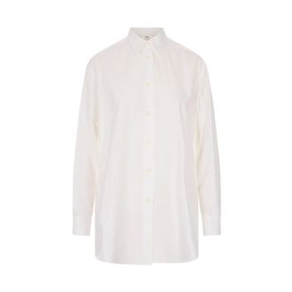 Jil Sander Shirts, female, White, Size: XL Lightweight Poplin Shirt