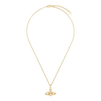 Vivienne Westwood Accessoires, Dames, Geel, ONE Size, Mini Bas Relief Orb Ketting