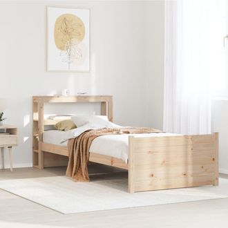 Berkfield Home Bed Frame with Headboard without Mattress 90x200 cm in Brown