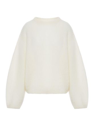 Toteme ECRU MOHAIR BLEND RIBBED SWEATER - Toteme - Woman