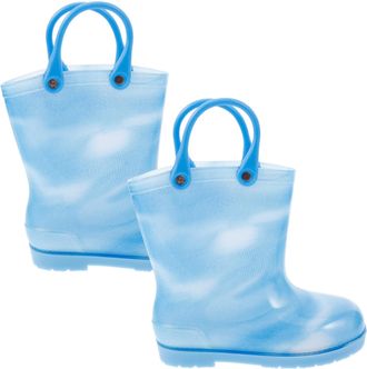 UPKOCH s Non-Slip Rain Boots for Boys and, Waterproof Outdoor Footwear, Cartoon Pattern, Blue, Size 16cm Inner Length, Anti-Skid Rain Shoes for Rainy Days