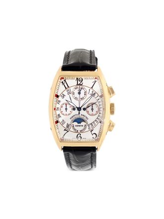 Franck Muller Cintr&eacute;e Curvex Biretro 47mm watch - White