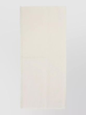 Max Mara avetusta m logo scarf fringed edges