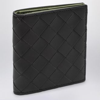 Bottega Veneta Bi-fold Wallet Fondente/Macha in Intrecciato