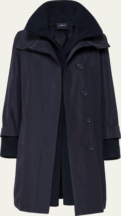Akris Storm System Double-Breasted Coat