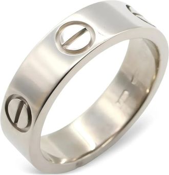 Cartier 2010s 18kt witgouden Love ring - Zilver