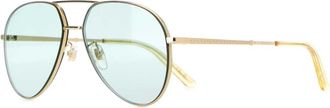 Gucci Gold Metal Sunglasses