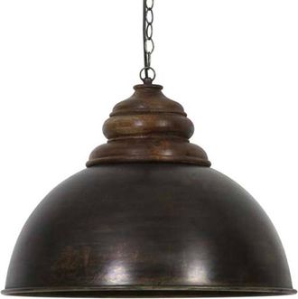 Light & Living L&aacute;mpara Colgante - Leia - Negro - Metal - &Oslash; 52cm - Light&living