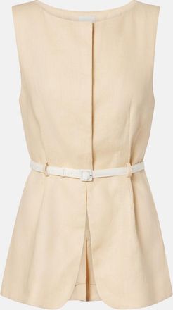 Poss&eacute; Pamela belted linen vest