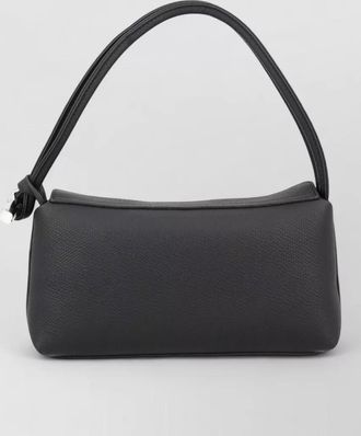 Longchamp shoulder bag rectangular shape textured surface handle
