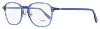 Ermenegildo Zegna Mens Modern Square Eyeglasses EZ5255-H 090 Blue 52mm