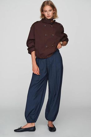 Maeve Pinstripe Trouser Joggers Pants