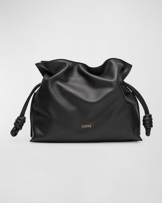 Loewe Flamenco Medium Clutch Bag in Napa Leather