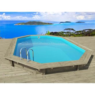 Habitat et Jardin Piscina De Madera havana 7.57 X 4.07 X 1.44 M