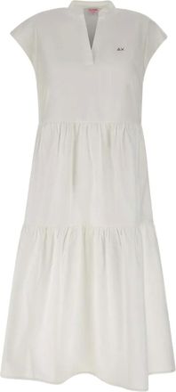 Sun 68 Abito con ruches - Toni neutri