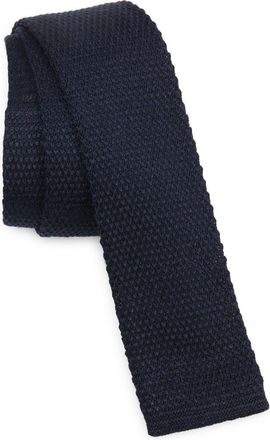 Ermenegildo Zegna Oasi Linen Knit Tie in Blue at Nordstrom