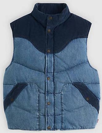 Levi's Gilet Wild West - Uomo - 2XL - Blu / Riverbank