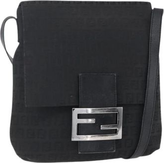 Fendi Pre-owned Cross Body Bags, female, Black, Size: ONE SIZE Pre-owned Vintage Cross Body Bag