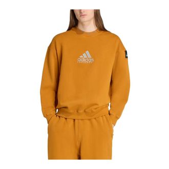 adidas Equipment Reflective Embroidery Crew - male - Adidas - Long Sleeve Training Tops - Orange - XL - Sport