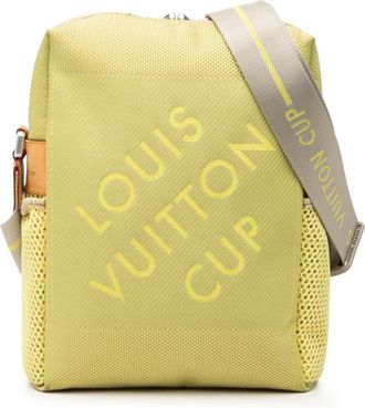 Louis Vuitton Yellow Canvas Leather Shoulder Bag (Pre-Owned)