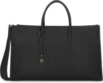 Kazar Zwarte leren smart kantoortas - Dames - Handtassen - Zwart - ONE Size - Leer - Tassen