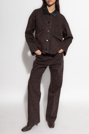 Rag & Bone Jeans With Animal Print, Womens, Brown