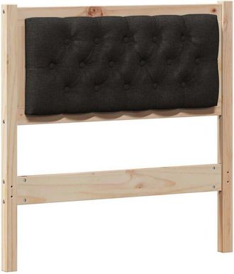 vidaXL Cabecero Otro Marr&oacute;n Y Negro 80 Cm Madera Maciza De Pino Vidaxl